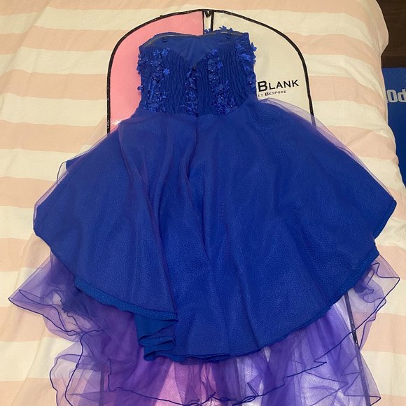 Royal Blue Formal Dress size 10/12 (small) by Blink Blank - Picture 2 of 7